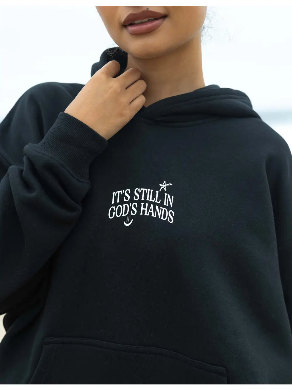 In God's Hands Hoodie - stock