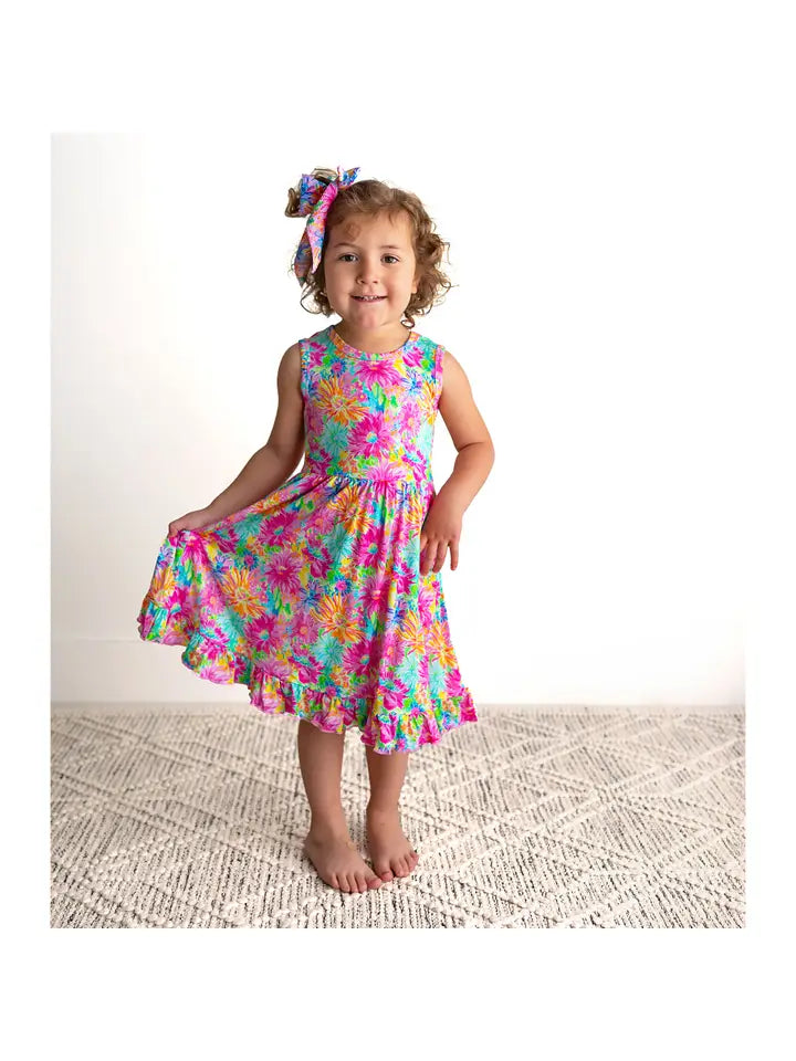 Bamboo Toddler Kid Ruffle Clothing Tank Dress Kimberly