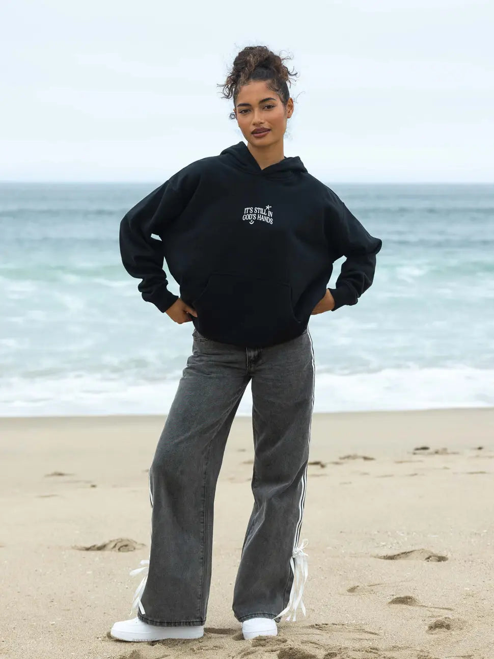 In God's Hands Hoodie - stock