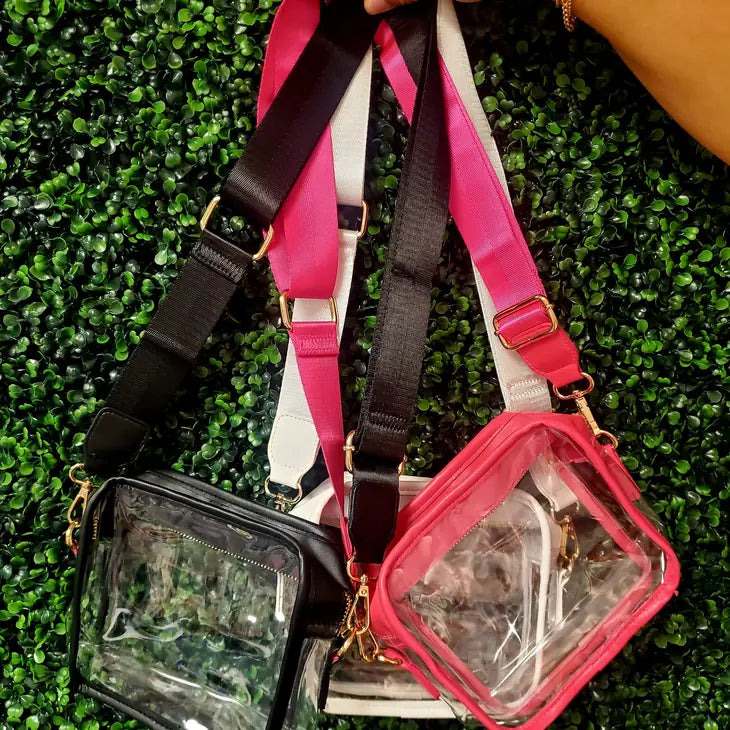 clear crossbody bags