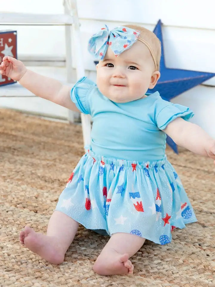 bombpop short sleeve tutu bodysuit