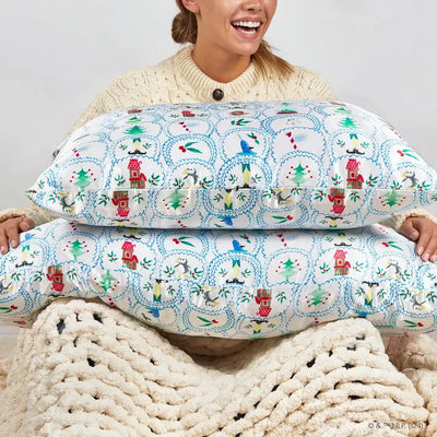 elf x kitsch satin pillowcase north pole