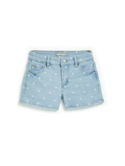 tractr girls all over star print shorts