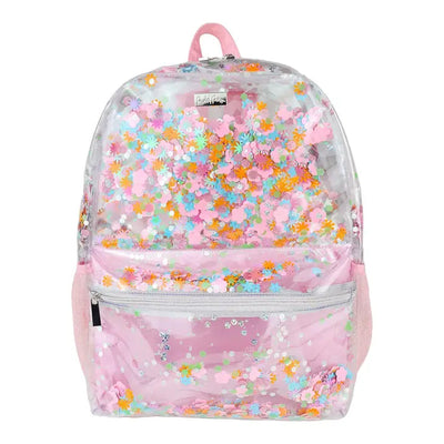 flower shop confetti clear backpack