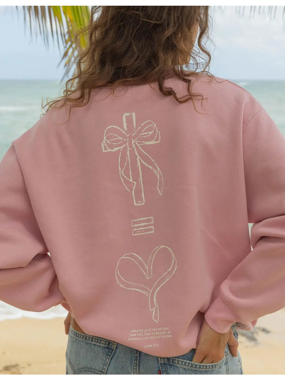 no greater love crewneck sweatshirt