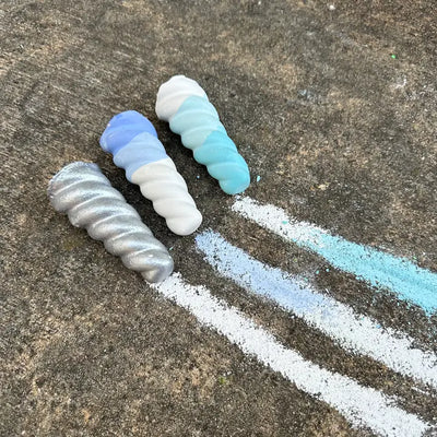 unicorn and narwhal horn sidewalk chalk