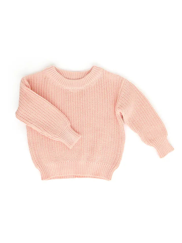 gigi and max light pink sweater