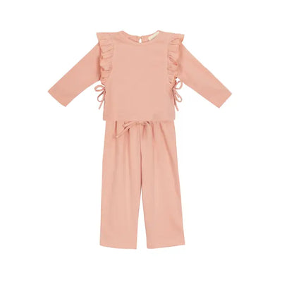 melody ruffle two piece set