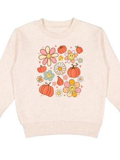 pumpkin daisy doodle sweatshirt