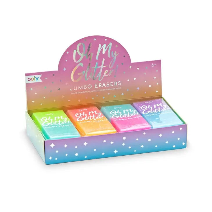 oh my glitter! jumbo erasers