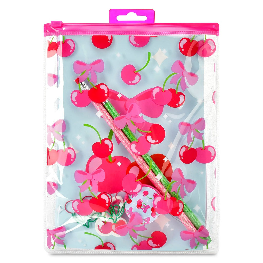 cheerful cherries stationary set