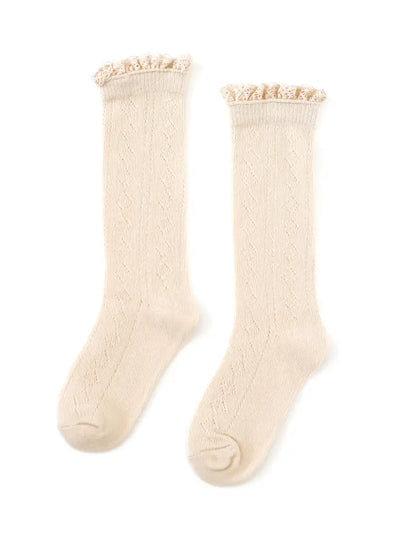vanilla lace knee high socks