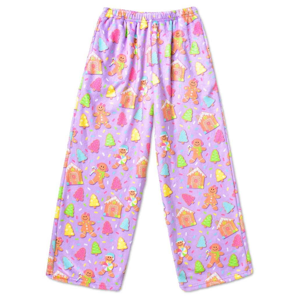 joyful gingerbread plush pants