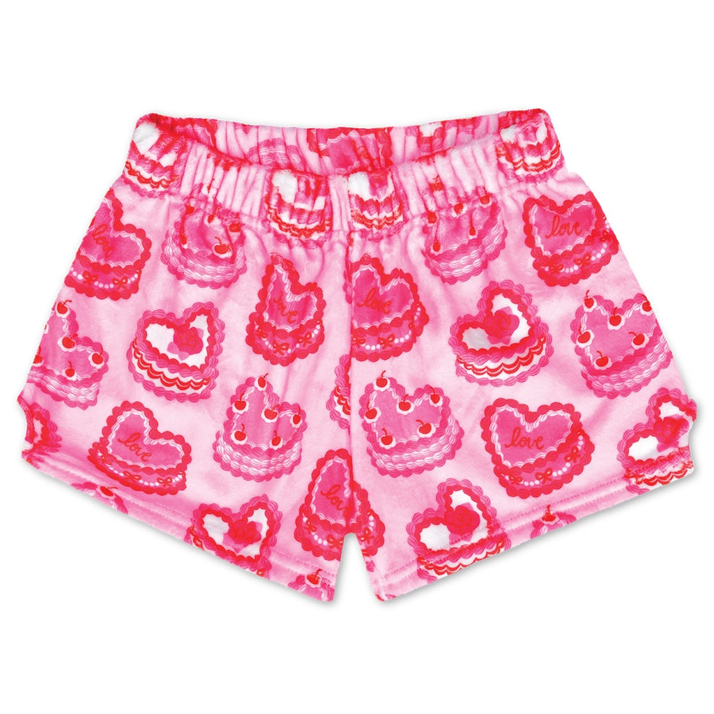 heart cakes plush shorts