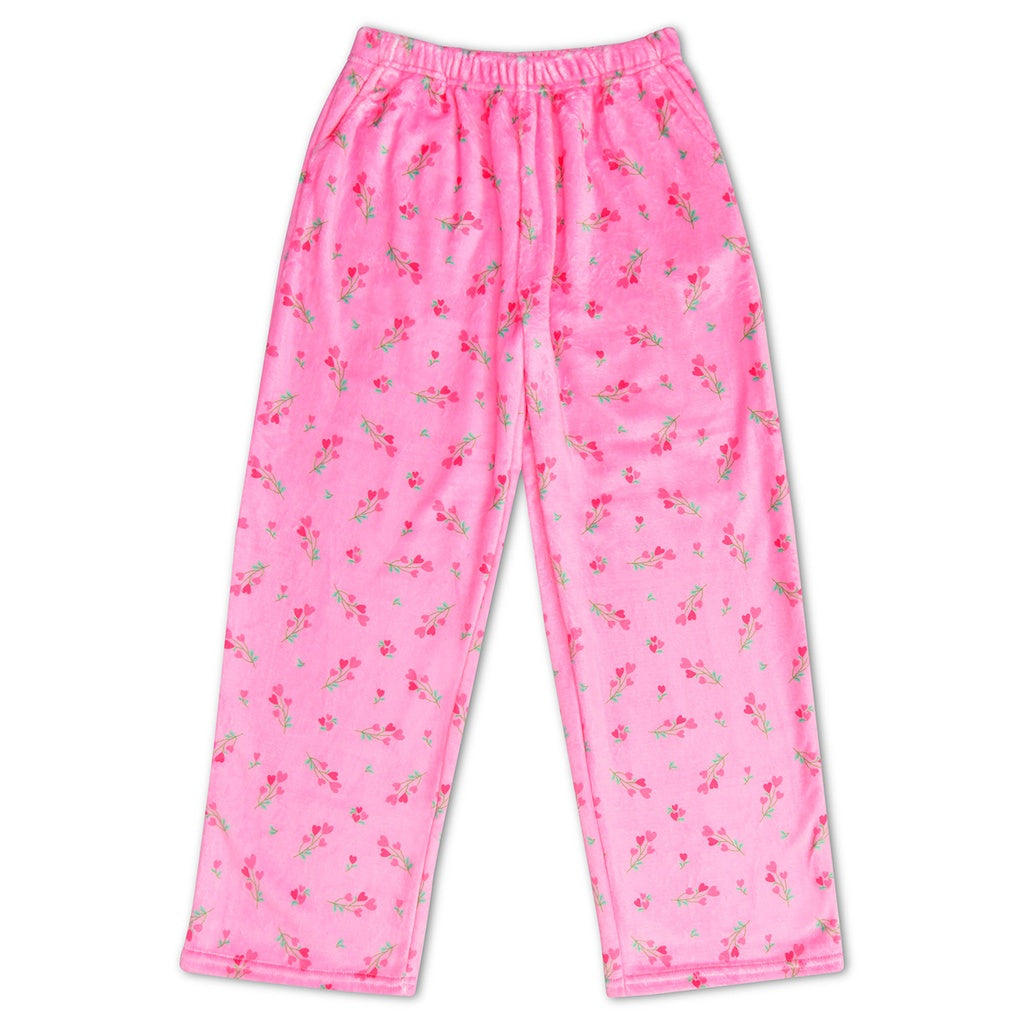 theme sweet pink plush pants