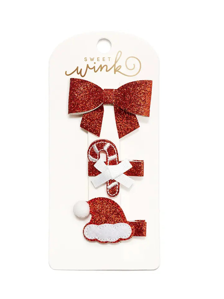 candy cane cutie Christmas clip set