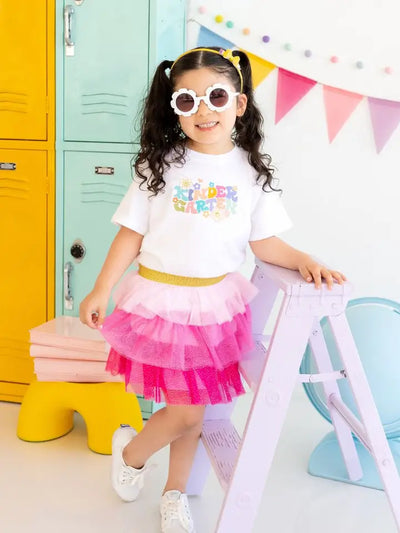 kindergarten retro short sleeve tee