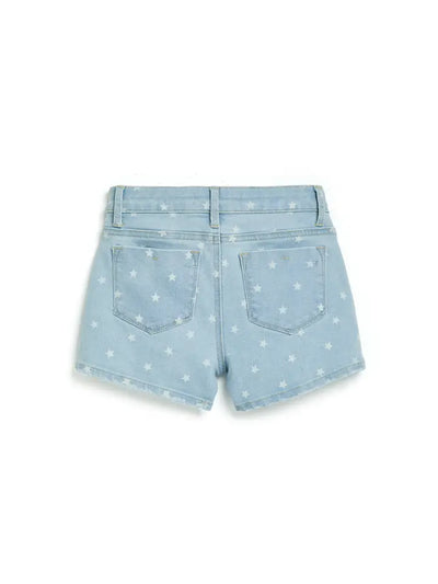 tractr girls all over star print shorts