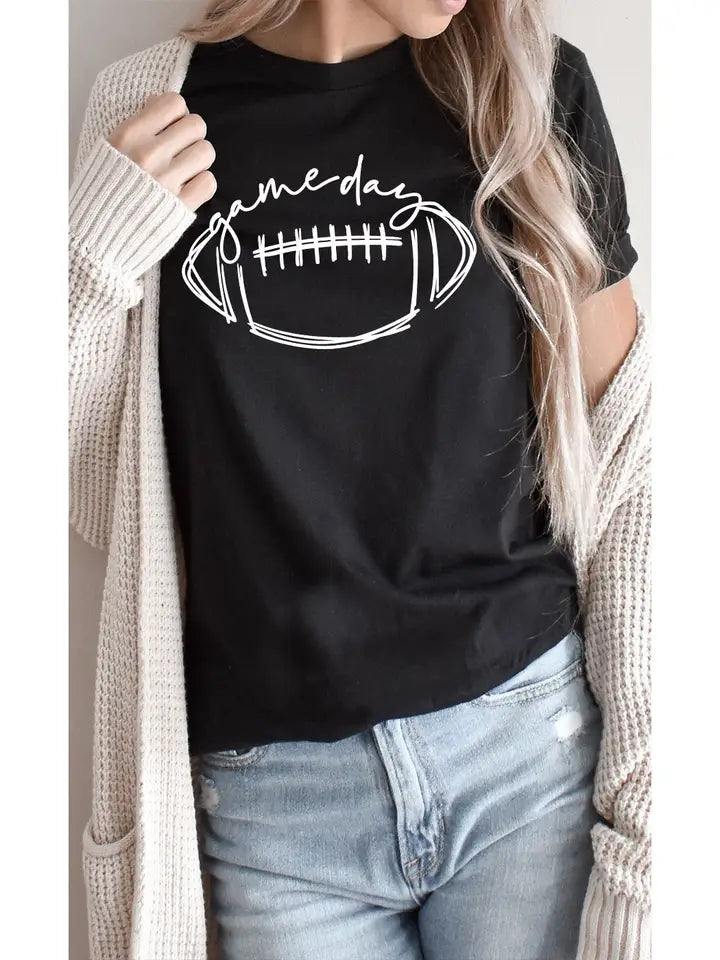 black gameday tee