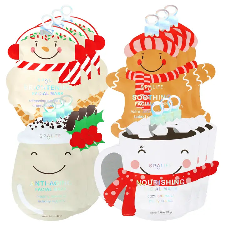 holiday treats Christmas assorted skin masks