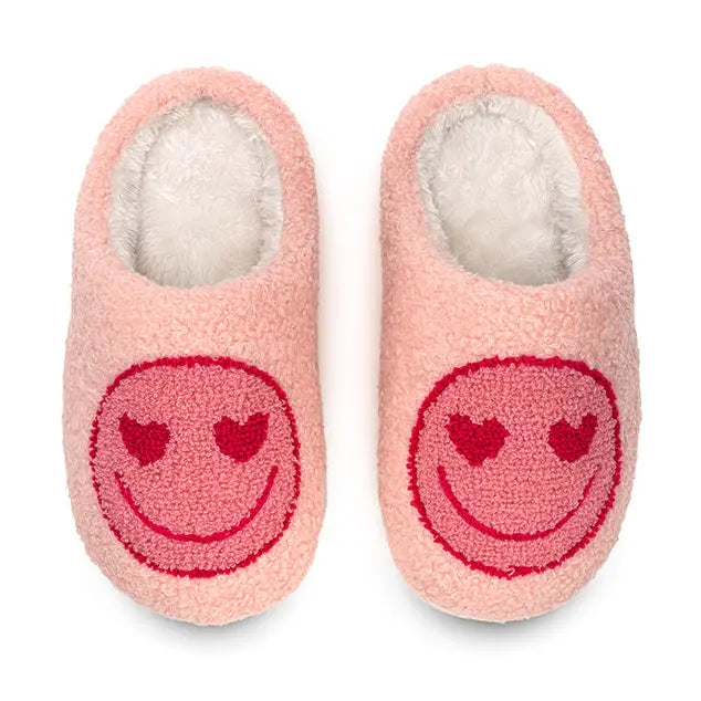 heart eyes kids slippers