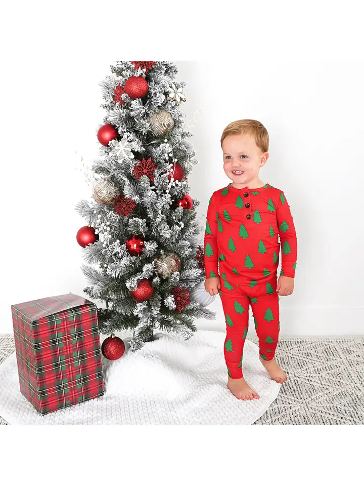 kevin two piece christmas bamboo pajamas