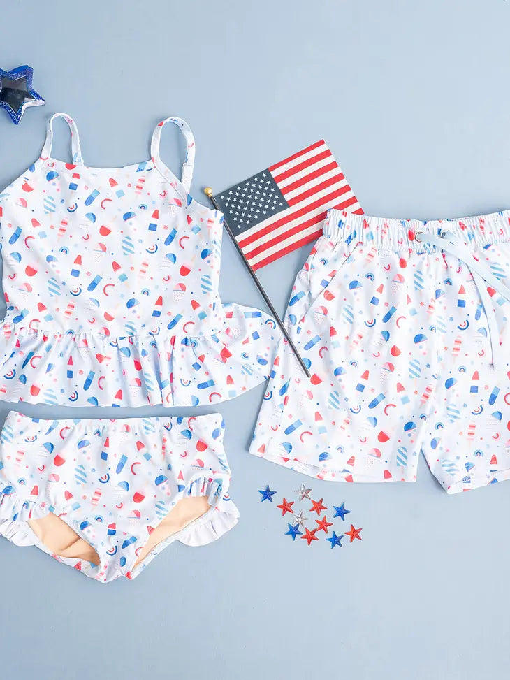 boys swim shorts in sweet freedom