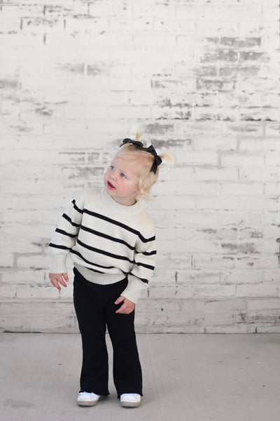 little bipsy knit sweater - pinstripe