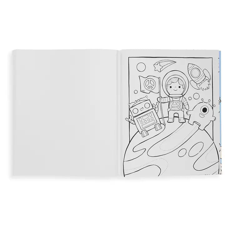 Color-in' Book: outer space explorers