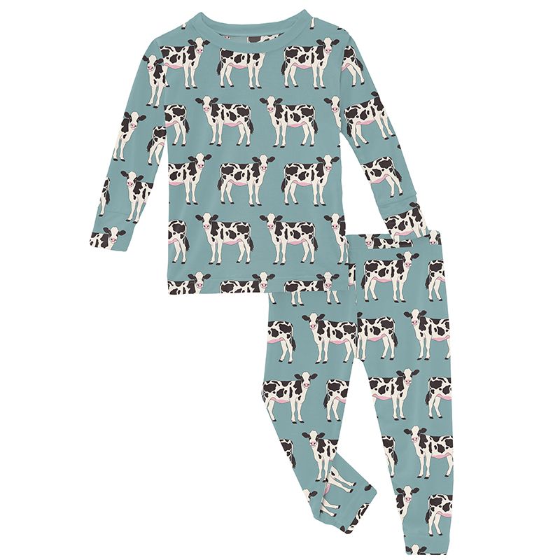 jade cows ss pajama set