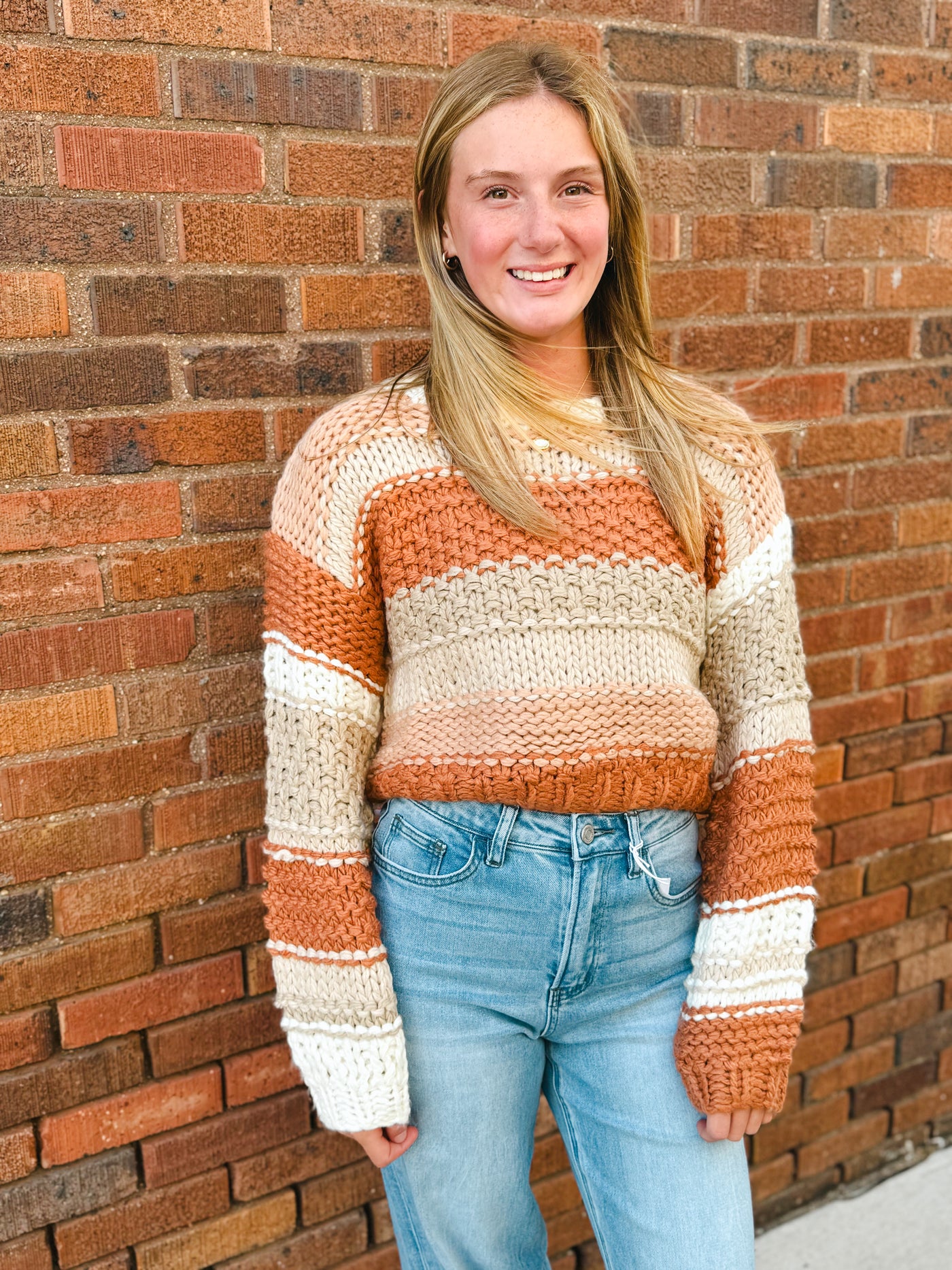 butter pecan chunky sweater