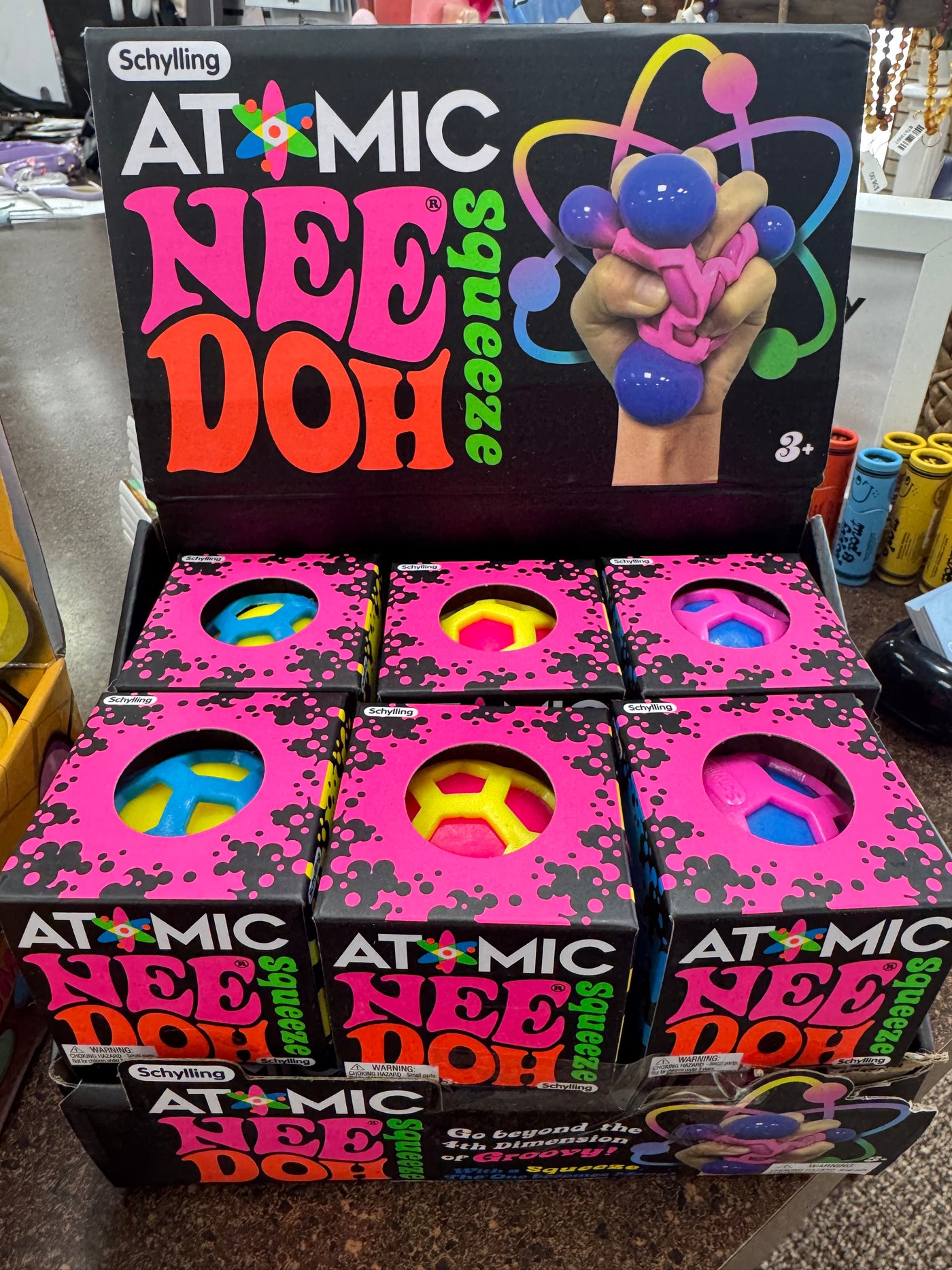 Atomic Nee Doh Soft Fluff Filled Squeeze Ball Sugar N Spice Children atomic-nee-doh-soft-fluff-filled-squeeze-ball-sugar-n-spice-children