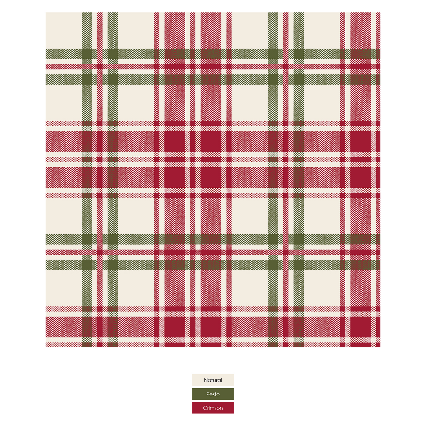 fireside plaid print long sleeve pajama set