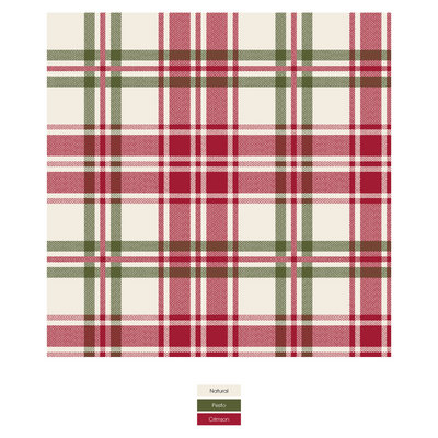fireside plaid print footie w/ 2 way zipper