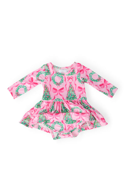 Jingle Bows L/S Twirl Bodysuit