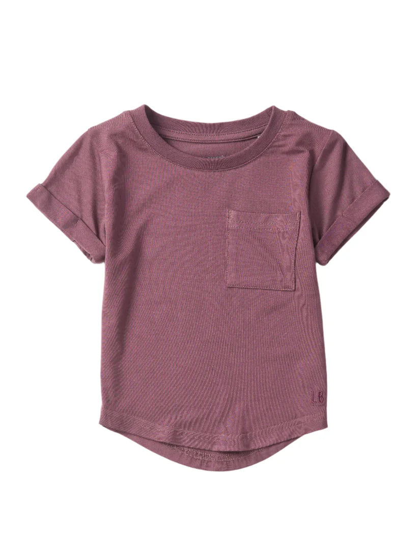 little bipsy huckleberry basic pocket tee