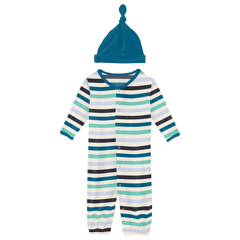 little boy blue sleepgown and hat converter set