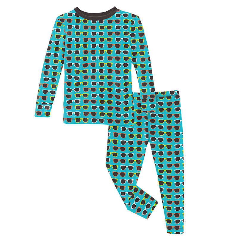 confetti sunglasses ls pajama set