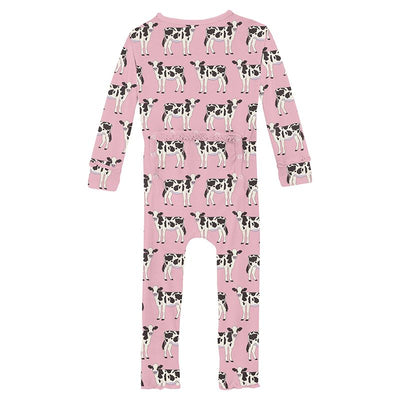 cake pop cows muffin ruffle zipper coverall