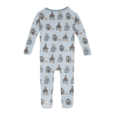 illusion blue three little pigs 2 way zip convertible coverall