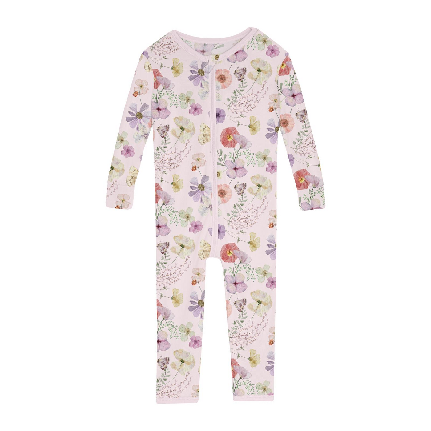 shrinking violet pressed flowers convertible sleeper w/zipper