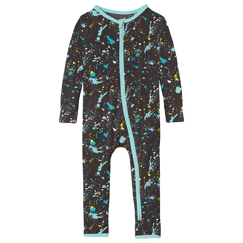 confetti splatter paint zipper coverall