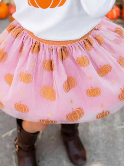 pumpkin glitter tutu