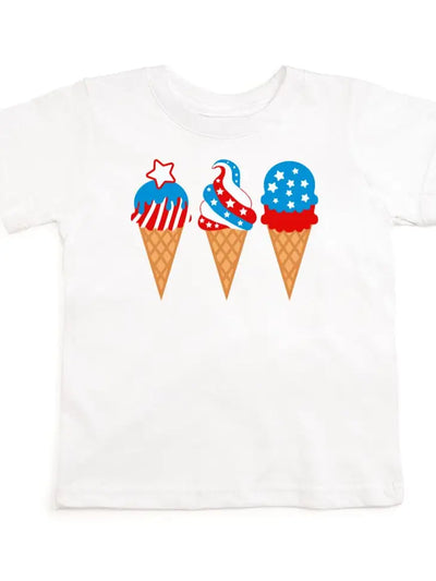 patriotic ice cream short sleee tee