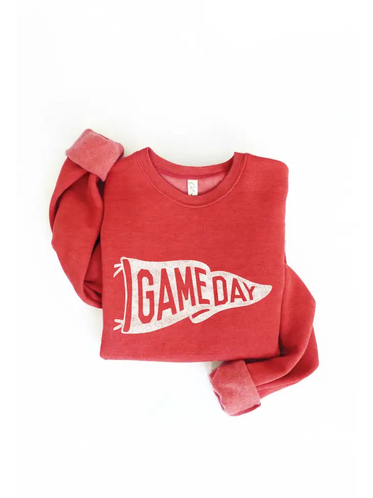 red game day sweatshirt
