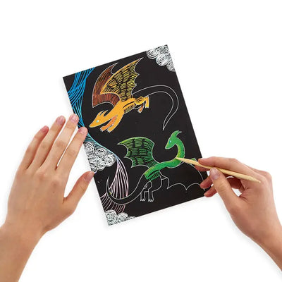 Scratch & Scribble Art Kit: fantastic dragon