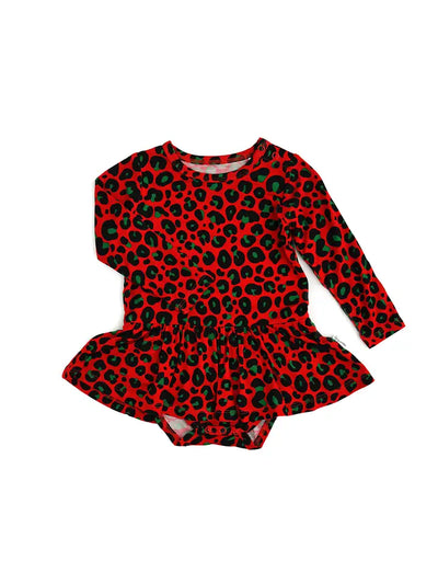 Chloe Cheetah Tutu Bamboo Romper