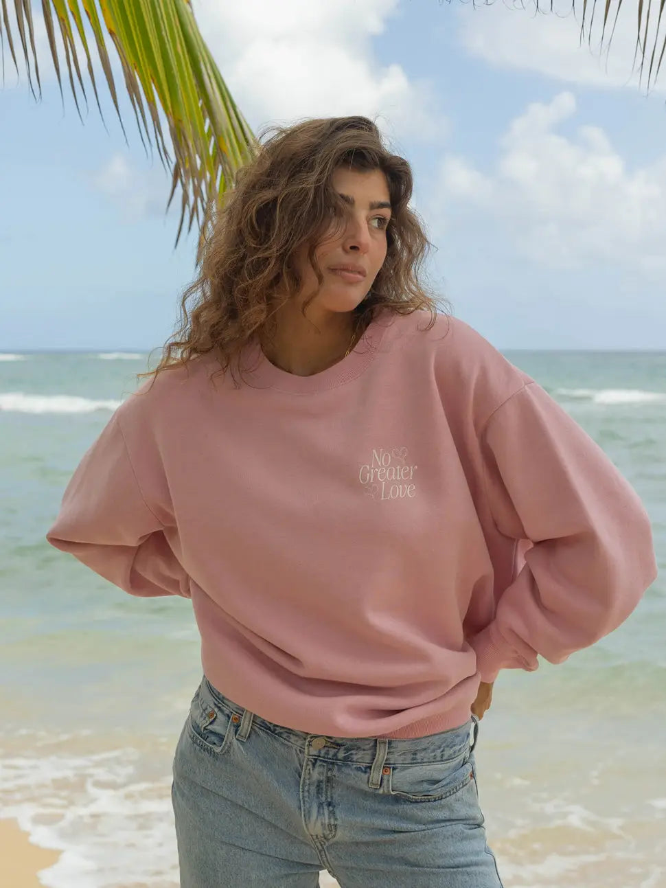 no greater love crewneck sweatshirt