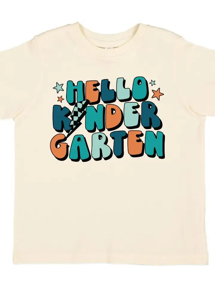 hello kindergarten short sleeve tee