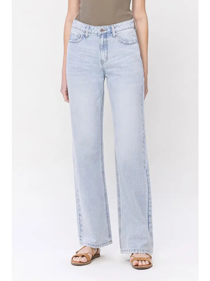 high rise non distressed dad jean